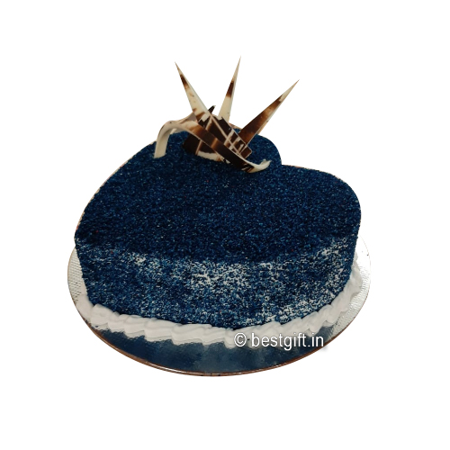 Black Currant Heart Shape Cake - Theme Cake - Cake Park
